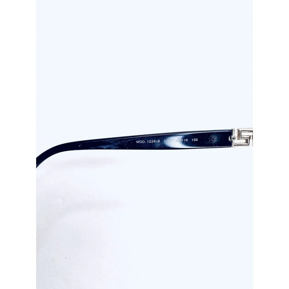 Versace Gold Cat Eye Glasses Studded Black Temple Italy MOD 1226B 1252 52 16 130